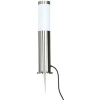Licht-Erlebnisse Pollerleuchte BRIGHTON, ohne Leuchtmittel, Wegeleuchte Edelstahl Außenleuchte Kabel Schalter Hof Garten Lampe