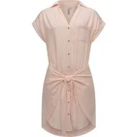 Ragwear Blusenkleid Bahaya Stripe gestreiftes Damen Sommerkleid mit Bindeband