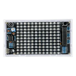 Sound-Controlled LED Music Spectrum Rhythm Light Level Display Kit DC 5V USB Type-C DIY PCB Soldering Audio Frequency Di