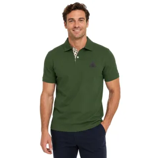 Aquascutum - Poloshirt für Herren, Mit Kragen (Militärgrün)