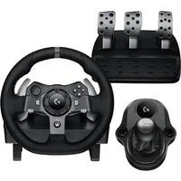 Logitech G G920 Xbox PC Lenkrad mit Schaltung und Pedalen Gaming-Lenkrad (Driving Force Komplett Set mit 6 Gänge Schaltknauf Schalthebel, Rennlenkrad, Bremspedale)