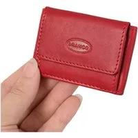 BRANCO Mini Geldbörse Sehr Kleine Geldbörse / Mini Portemonnaie, Leder, Rot, Branco 103