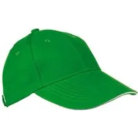 Macma Baseball Cap Baumwoll-Basecap 6 Panel heavy-brushed Cotton / Farbe: grün