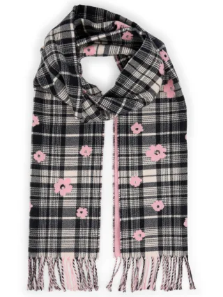Marc Cain Sports - Wollschal mit Fransen chalk pink - Gr. - OS