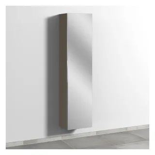 Sanipa 3way Hochschrank mit 1 Doppelspiegeltür, Sandgrau-Matt BS15367