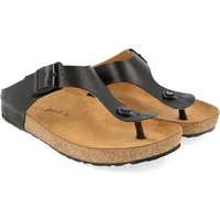 Haflinger Bio Memphis Leder Sandale Zehentrenner Damen Hausschuh