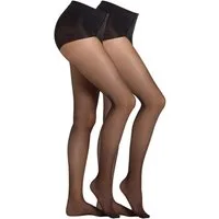 Camano Shaping-Strumpfhose fine functional 20 DEN (2er Pack) mit nahtloser Verarbeitung