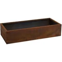 ESTEXO Beetumrandung Beeteinfassung Hochbeet 115x50x25 cm Edelrost Rost Cortenstahl