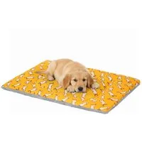 Dogat Tierbett Wende-Hundematte S–XL, Atmungsaktiv, waschbar, Dünnes Hundekissen mit Entenmuster