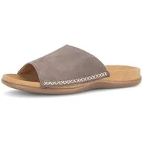 Gabor Pantolette Sommerschuh, Schlüpfschuh mit Kontrastnähten