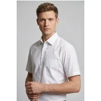 MARVELIS Kurzarmhemd modern fit, Busnesshemd, New Kentkragen, bügelfrei