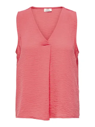 JDY - JDYDIVYA LIFE S/L TOP WVN DIA Calypso Coral - Gr. - M