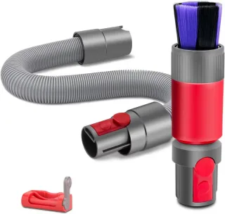 Soft Dusting Brush and Extension Hose for DysonV7 V8 V10 V11 V15 ABS Plastic 63 Inch Vacuum Cleaner Attachment High-Qual