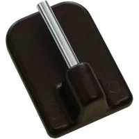 GARDINIA Gardinenstangenhalter, Gardinenstangen, (Set, 4-St), Serie Vitragestange flachoval Ø 11 mm