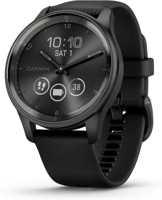 Garmin vivomove Trend [inkl. Silikon-Armband schwarz] 40mm Edelstahlgehäuse schwarz