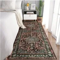 GarveeMore Teppich Teppich Wohnzimmer Waschbarer Vintage Teppich Schlafzimmer