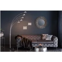 riess-ambiente Stehlampe FIVE LIGHTS 205-210cm chrom, ohne Leuchtmittel, flexibel verstellbar