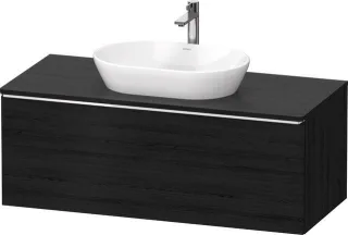 Duravit D-Neo Konsolenwaschtischunterbau wandhängend Eiche Schwarz Matt 1200x550x459 mm - DE49490101 DE4949010160000