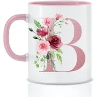 Unal Store Tasse Personalisierte Tasse mit Buchstabe von A bis Z Weihnachten Geschenke