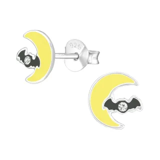 Mond Ohrringe aus 925 Silber
