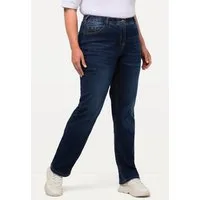 Ulla Popken Funktionshose Jeans Mandy gerade 5-Pocket-Form Komfortbund