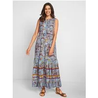 Witt Etuikleid Druck-Kleid Ärmellos