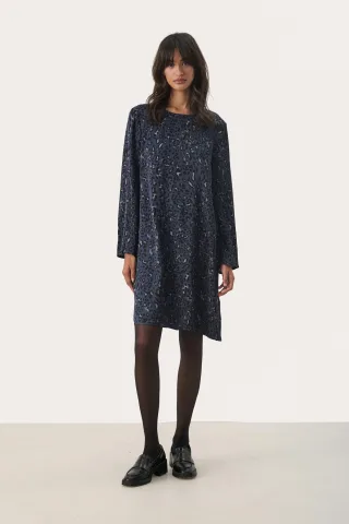 Kleid Gerade Passform navy