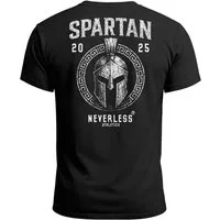 Neverless Print-Shirt Herren T-Shirt Backprint Sparta Helm Krieger Fitness Training & mit Print