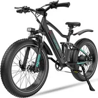HITWAY E-Bike Mountainbike 26*4,0 Zoll Elektrofahrrad EMTB,Drehmomentsensor,bis zu 120 km., shimano shimano Schaltwerk, Kettenschaltung, Heckmotor, 720 Wh, (Lieferumfang: Ladegerät, Zahlenschloss, Mini-Luftpumpe), Pedelec mit 2 Stoßdämpfer, APP Funkt