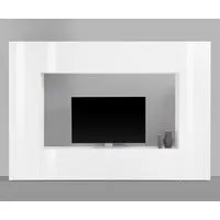 Home affaire Wohnwand Maruska, (Set, 4-St), Front/ Korpus weiß Hochglanz