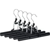 relaxdays Kleiderbügel Hosenbügel Metall, (5-tlg), 5er Pack