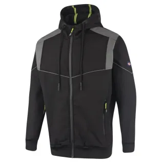 Lee Cooper - Kapuzenjacke Reflektierend für Herren (Schwarz)