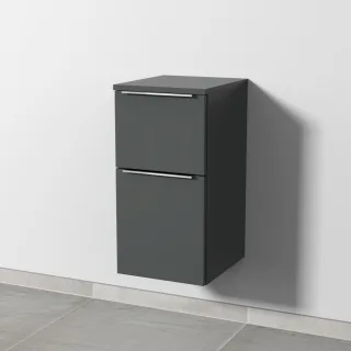 Sanipa 3way Unterschrank mit 2 Auszügen, Anthrazit-Matt, UM14222 UM14222