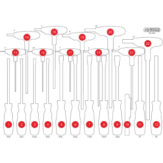KS Tools Leere Schaumstoffeinlage zu 811.1022 - 811.1022-97