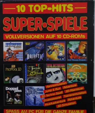 10 Top-Hits Super Spiele ( Motocross  Earthworm Jim 2  Superspy  Doppelpass  ... )