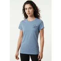 PUMA T-Shirt ESS SCRIPT TEE Regular Fit, sportlicher Stil, mit Grafikstickerei und Print