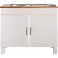 Home affaire Spülenschrank Alby Breite 100 cm, 1 Fach