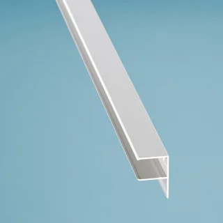 U-Profil Alu mit Tropfnase für 16mm Hohlkammerpaneele