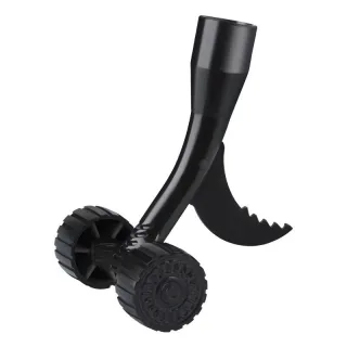 Roller Type Weed Puller Tool Manual Weeding Head Easy Root Removal Iron ABS Gardening Black Handle Not Included Extensio