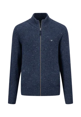 FYNCH-HATTON - Zip Cardigan, Donegal*RWS navy - Gr. - XL