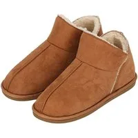 XQ Footwear LADIES HOME BOOTS SUEDE Hausschuh mit Logoprägung und kuscheligen, wärmenden Innenfutter