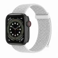 Tec-Expert Smartwatch-Armband für Apple Watch SE 3 44 mm Armband Ersatz Wechsel Band, Nylon Textil mit Klettverschluss, stufenlos Verstellbar, atmungsaktiv