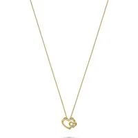 CHRIST Collier CHRIST Damen-Kette 375er Gelbgold 1 Diamant Herz