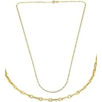 Antares Gold Goldkette Tina Kette 14K Gold – 50 cm, 1,5 mm, Hellgold, hochglanzpoliert, stabiler Federringverschluss, edle Schmuckbox