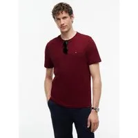 Tommy Hilfiger T-Shirt ESSENTIAL REGULAR FIT SOLID mit Stickerei unifarben, casual, Baumwolle, Rundhals