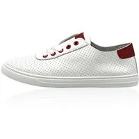 Nowaland Damen Ledersneaker aus besonders weichem Echtleder Sneaker Besonders weiches Echtleder und atmungsaktive Lochung