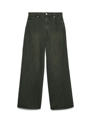 VERO MODA - VMWIEN MR REL WIDE COLORED DNM JEANS grape leaf - Gr. - 25/32