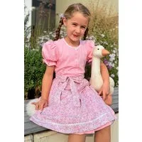 Isar-Trachten Dirndl Kinderdirndl 2tlg. - HEIDI - rosa
