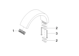 Dornbracht Auslauf Ersatzteile 90117001200 Chrom 90117001200-00