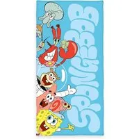 Herding Handtücher SpongeBob Velourstuch Badetuch Strandtuch 75 x 150 cm 100% Baumwolle, (1 Duschtuch, 1-St), Langlebig